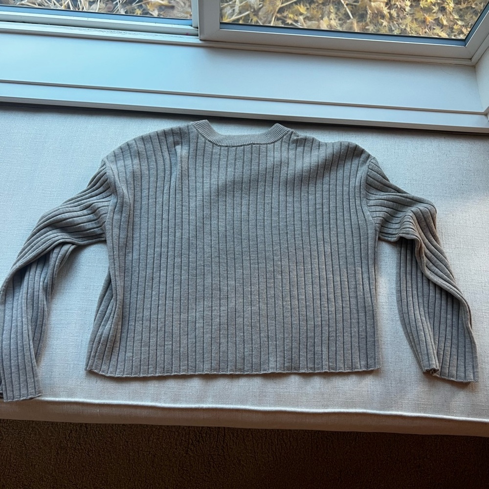 ***La Maille Sezane Maxence Wool
Ribbed Lazare Trousers - Sandstone SET new - Picture 6 of 8